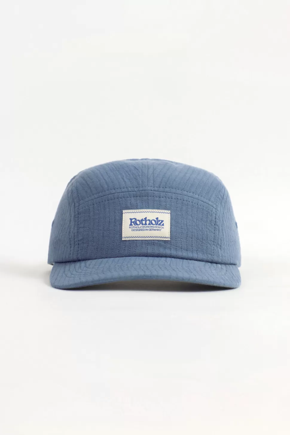 Rotholz Caps*5 Panel Cap Bio Baumwolle - Blau