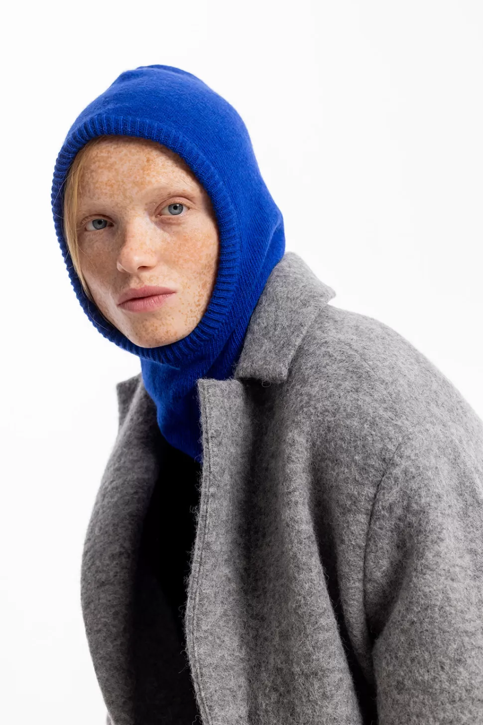 Rotholz Mützen*Balaclava Knit Hood - Kobalt Blau