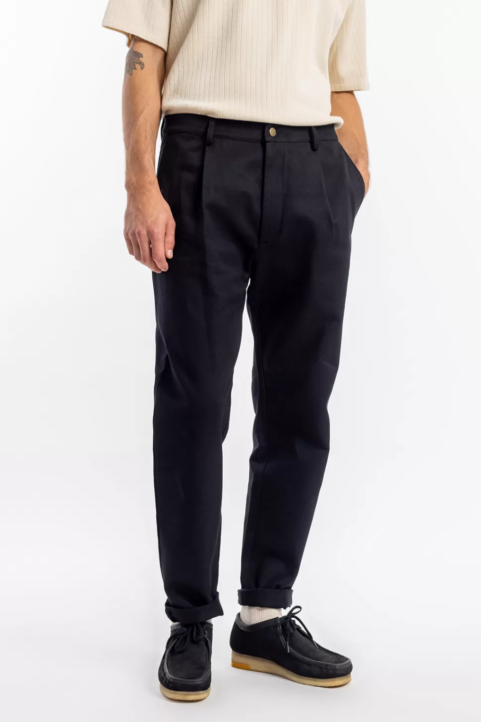 Rotholz Hosen*Chino Hose Bio Baumwolle - Schwarz