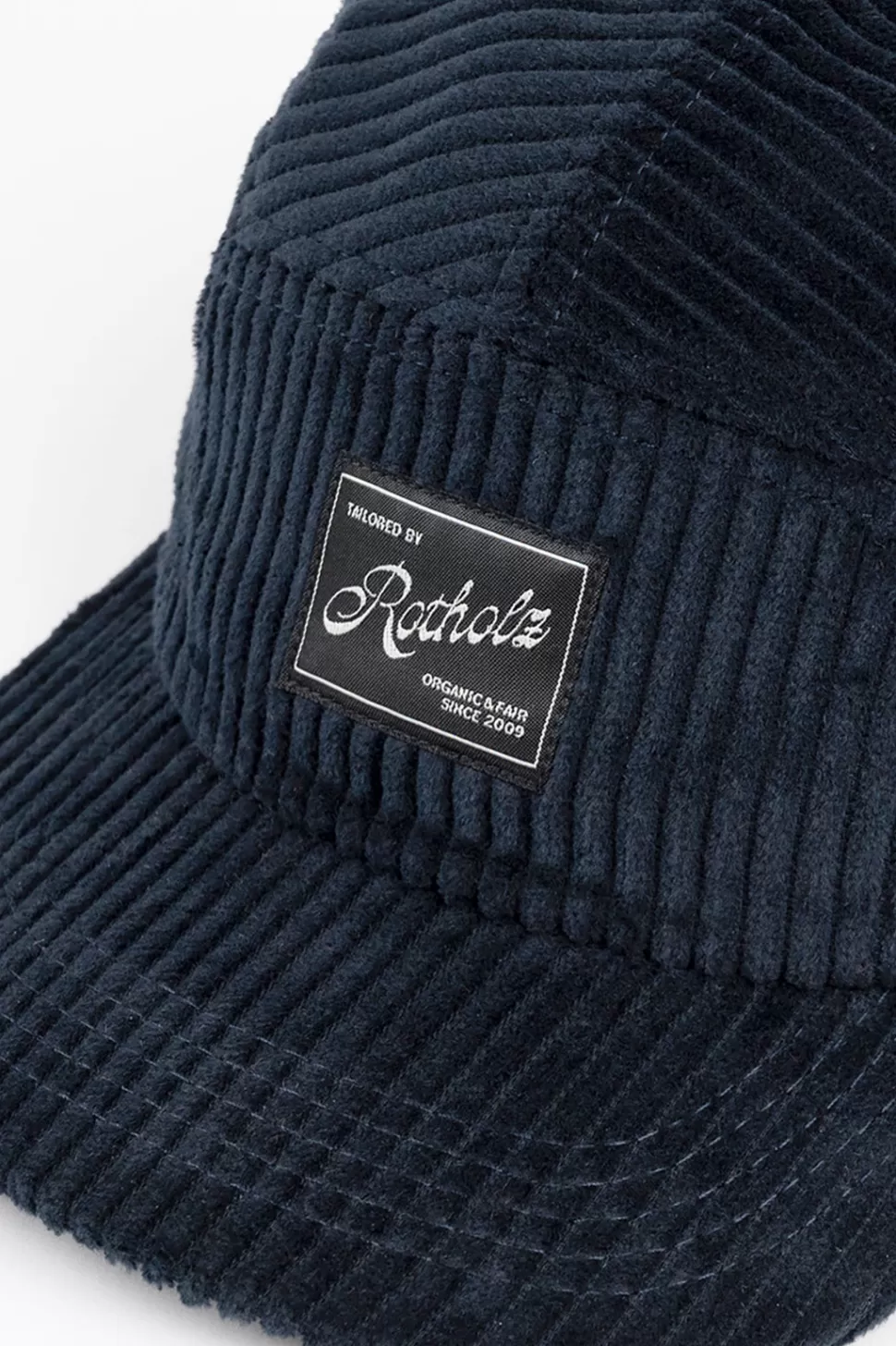 Rotholz Caps*Cord 5-Panel Cap Bio Baumwolle - Dunkelblau