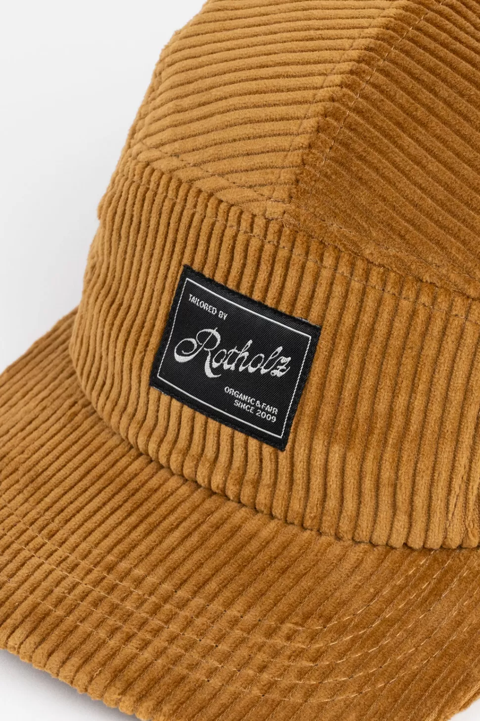 Rotholz Caps*Cord 5-Panel Cap Bio Baumwolle - Toffee