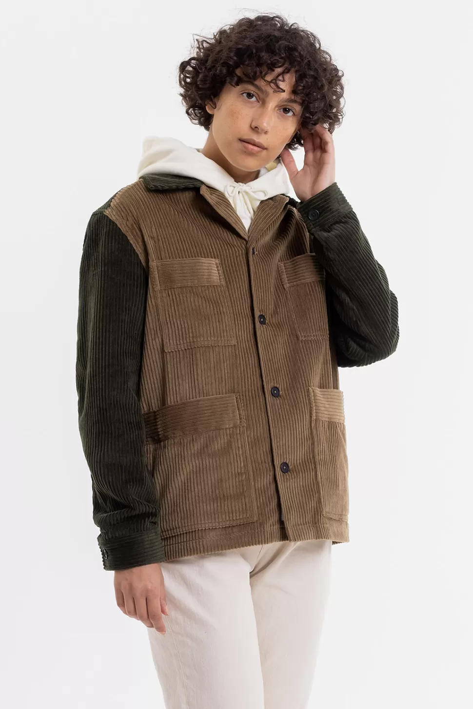 Rotholz Jacken*Cordjacke Aus Bio-Baumwolle Beige / Oliv