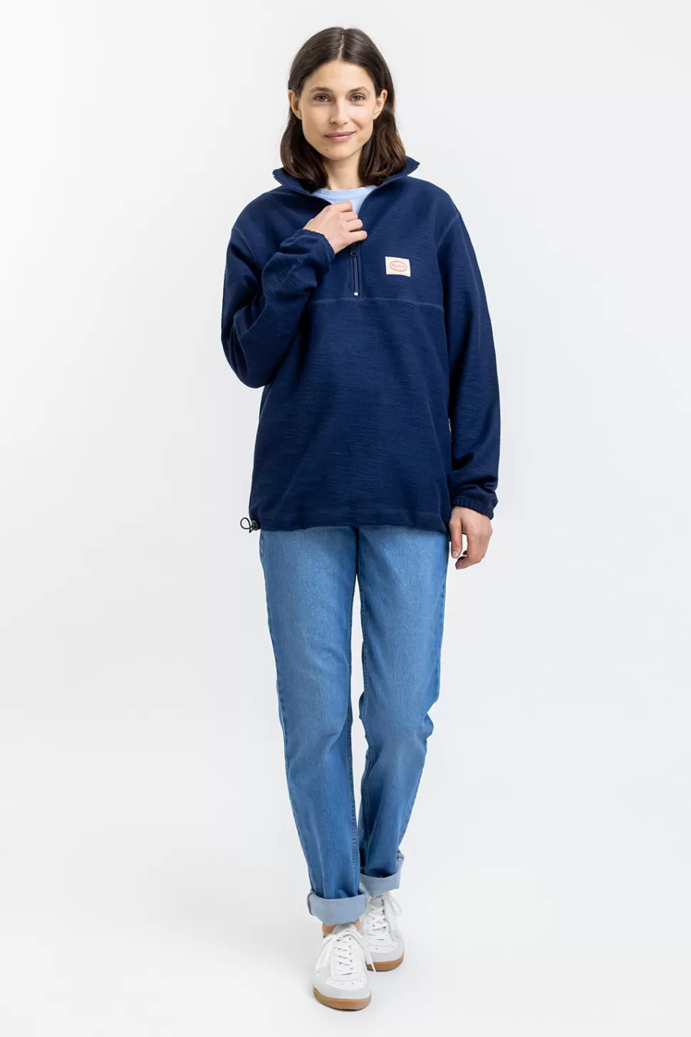 Rotholz Sweatshirts*Divided Half Zip Sweatshirt Blau