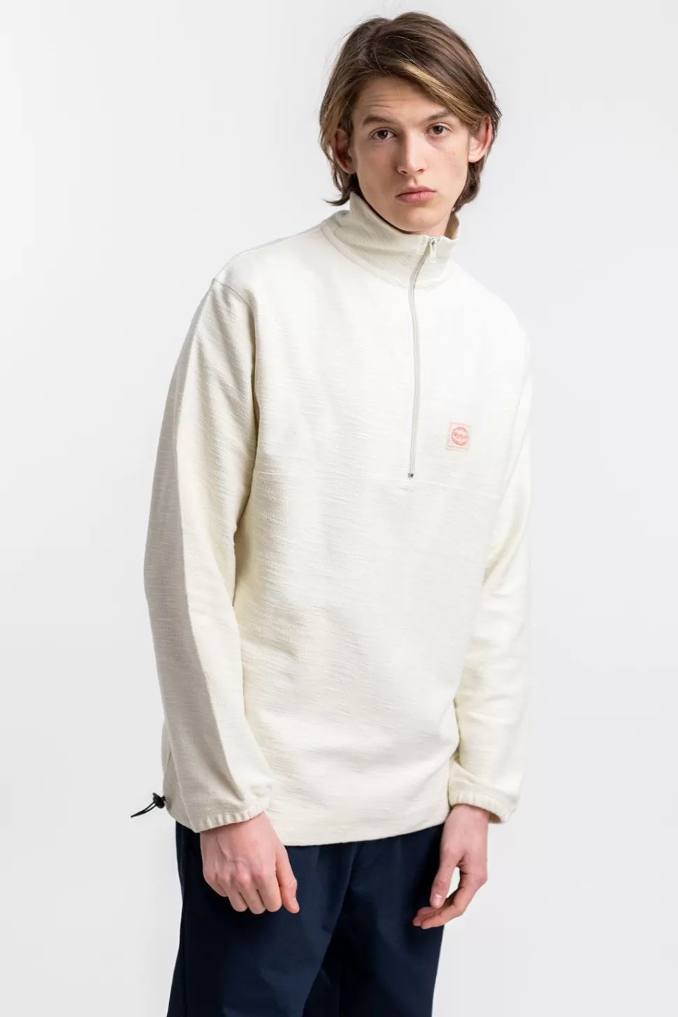 Rotholz Sweatshirts*Divided Half Zip Sweatshirt Off-White