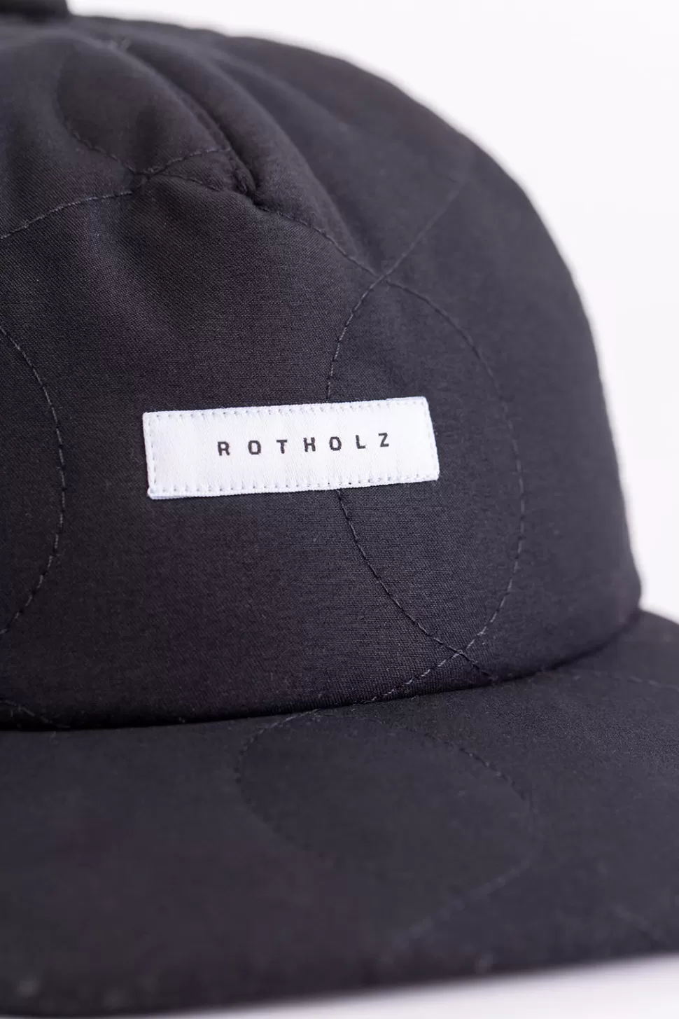 Rotholz Caps*Floppy Cap Aus Recyceltem Pes Schwarz