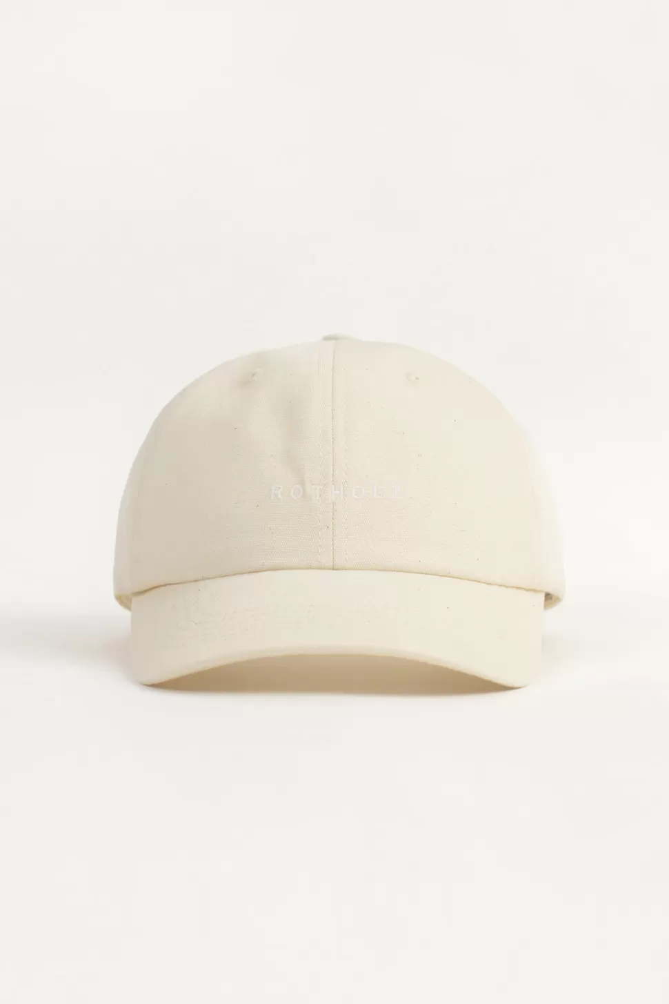 Rotholz Caps*Logo Dad Cap Bio Baumwolle - Creme