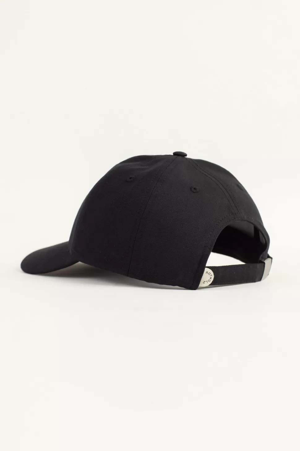 Rotholz Caps*Logo Dad Cap Bio Baumwolle - Schwarz