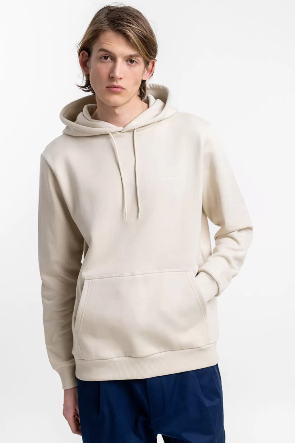 Rotholz Sweatshirts*Logo Hoodie Aus Bio-Baumwolle Creme