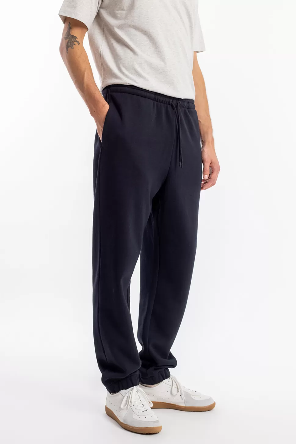 Rotholz Hosen*Logo Sweatpants Bio Baumwolle - Schwarz