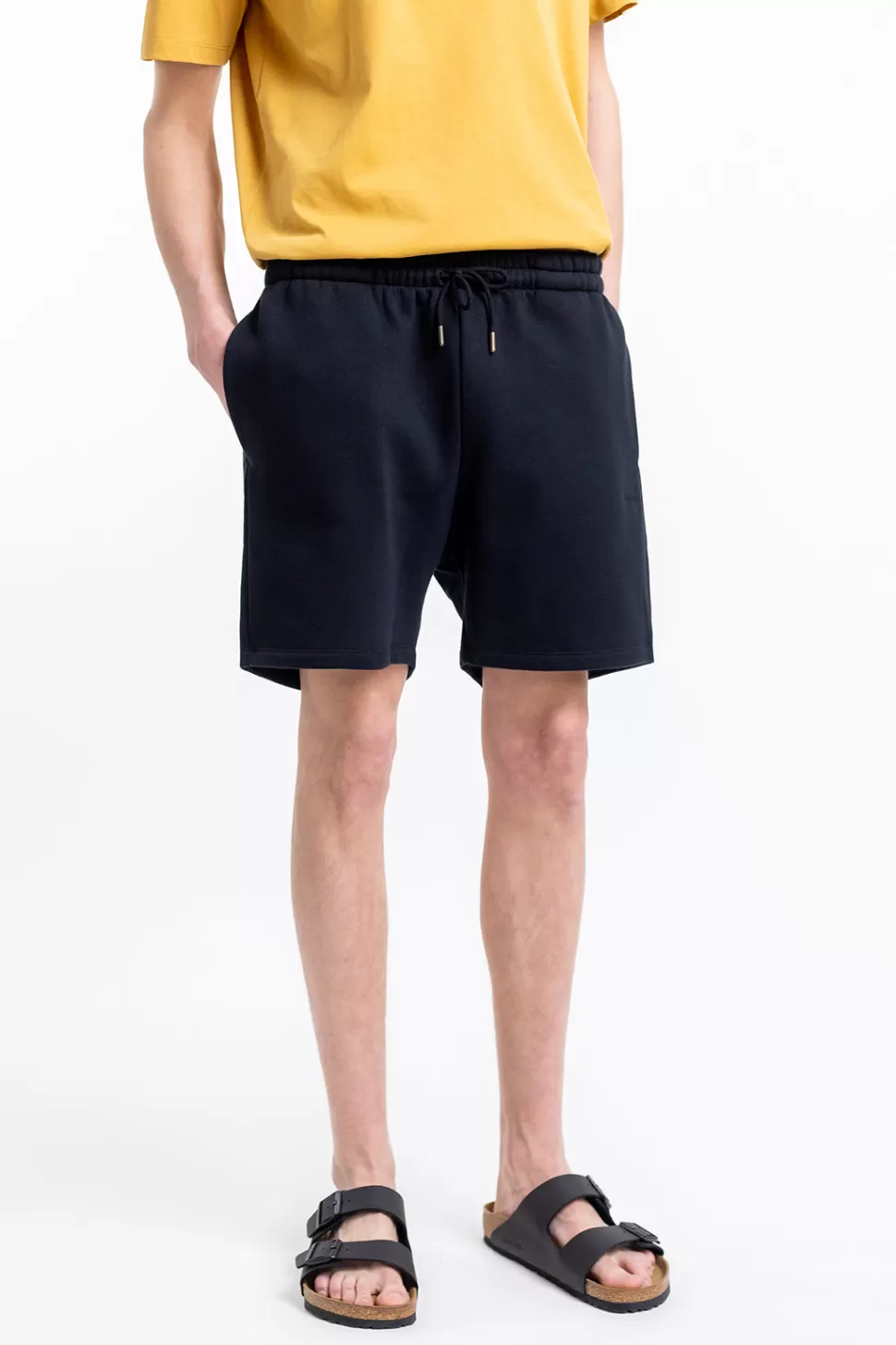 Rotholz Hosen*Logo Sweatshorts Aus Bio-Baumwolle Schwarz