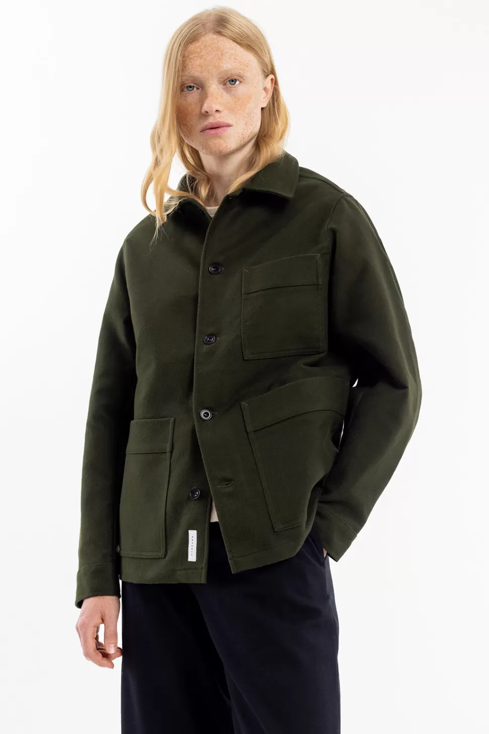 Rotholz Jacken*Moleskin Jacke Bio Baumwolle - Oliv