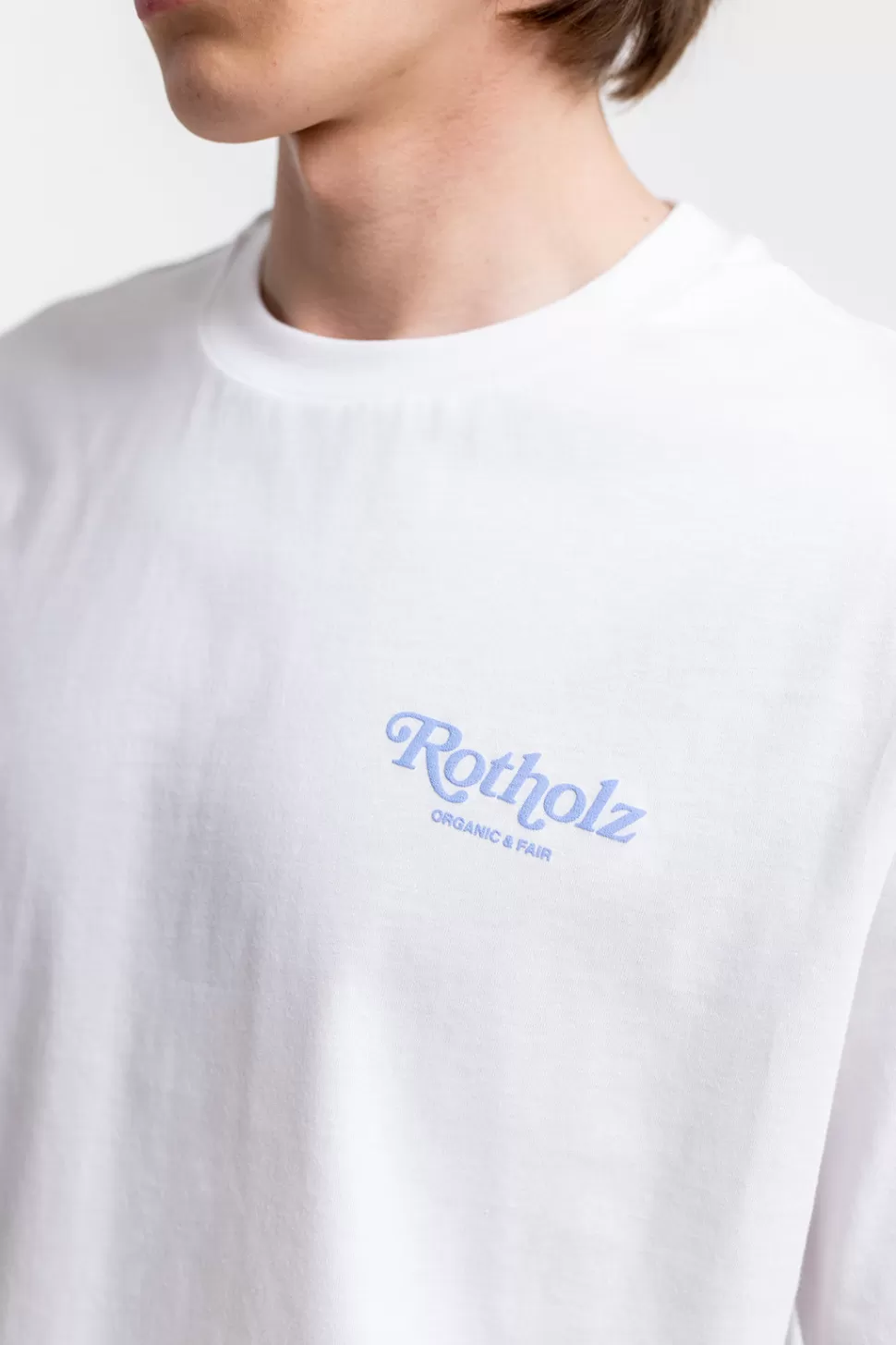 Rotholz T-Shirts*Retro Logo T-Shirt Weis