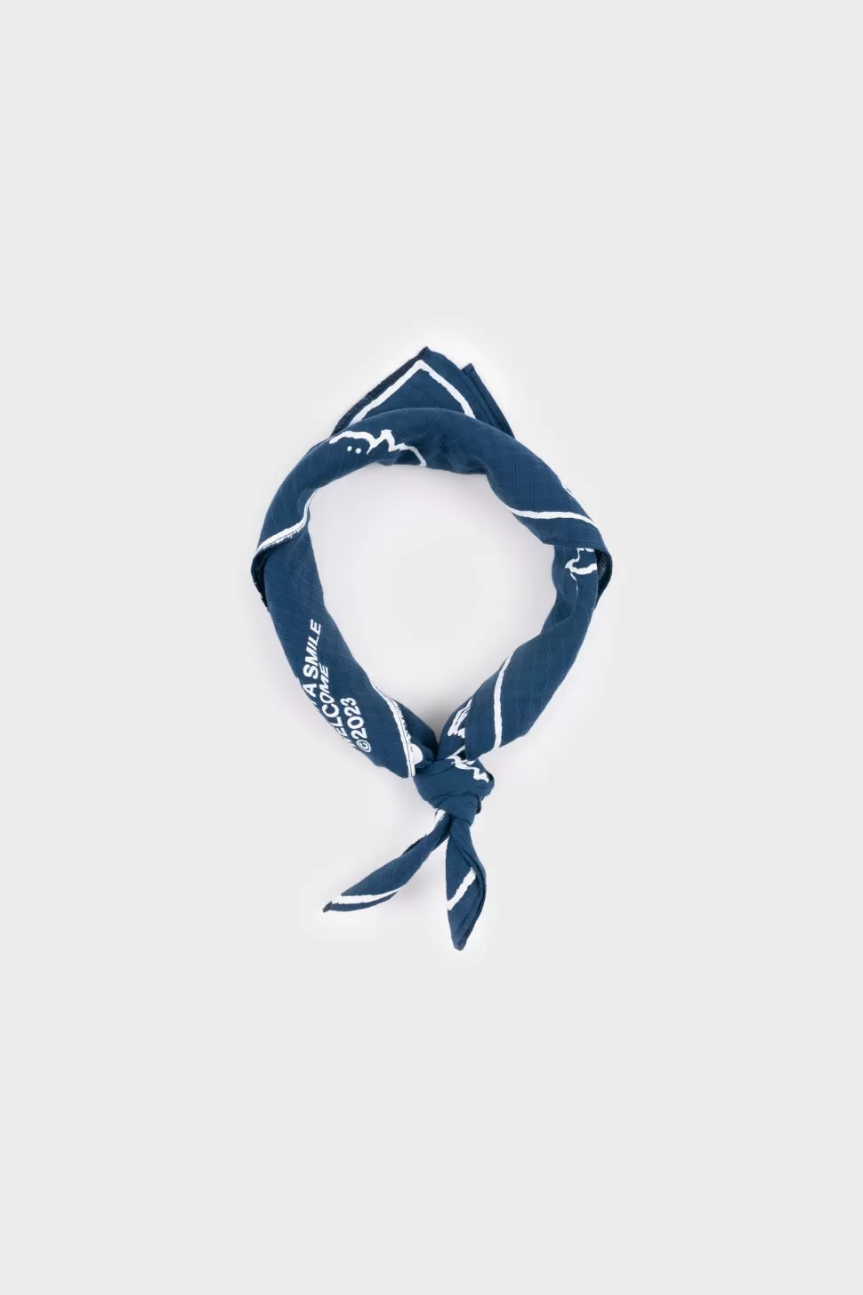 Rotholz Goods*Willkommen Bandana Bio Baumwolle Blau